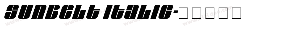 Sunbelt Italic字体转换